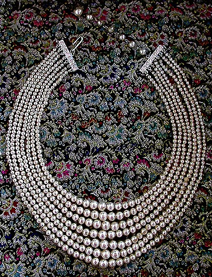 a beautiful vintage costume jewelry bridal necklaces