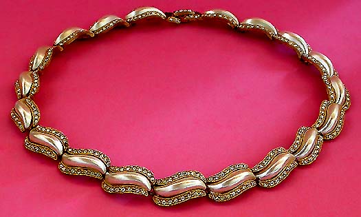 a beautiful vintage costume jewelry bridal necklaces