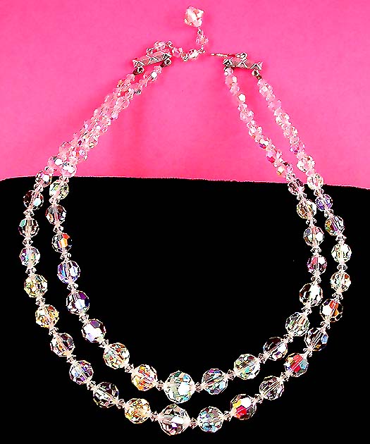 a beautiful vintage costume jewelry bridal necklaces