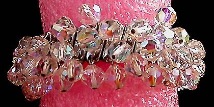 a beautiful vintage costume jewelry bridal bracelet