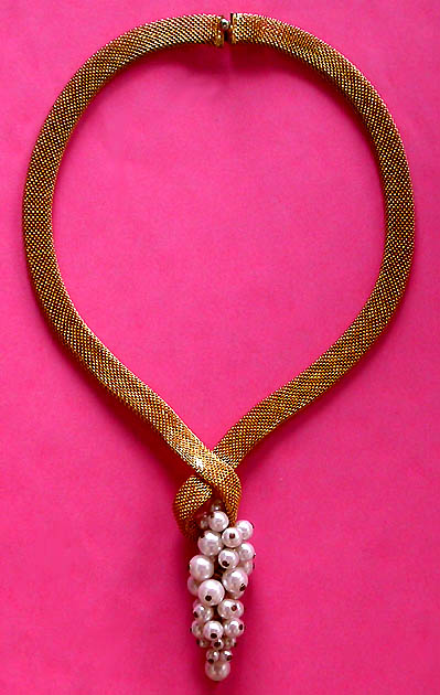 a beautiful vintage costume jewelry bridal necklaces