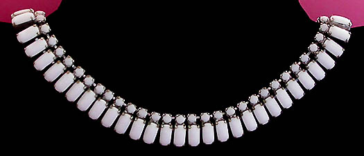 a beautiful vintage costume jewelry bridal necklaces