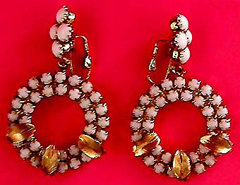 a beautiful vintage costume jewelry bridal necklaces