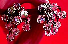 a beautiful vintage costume jewelry Juliana earrings unsigned