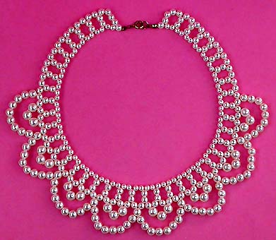 a beautiful vintage costume jewelry bridal necklaces
