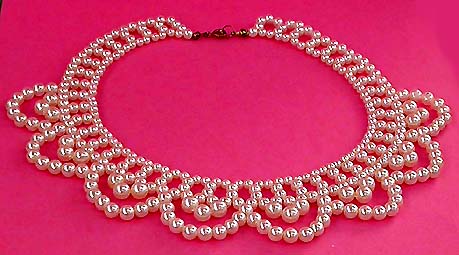 a beautiful vintage costume jewelry bridal necklaces