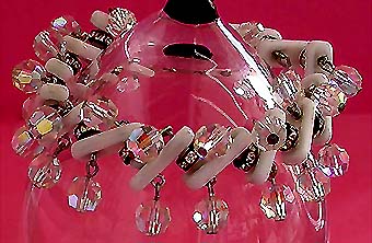 a beautiful vintage costume jewelry bracelet unsigned