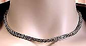a beautiful vintage costume jewelry choker necklace unsigned