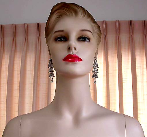 a beautiful vintage costume jewelry bridal earrings