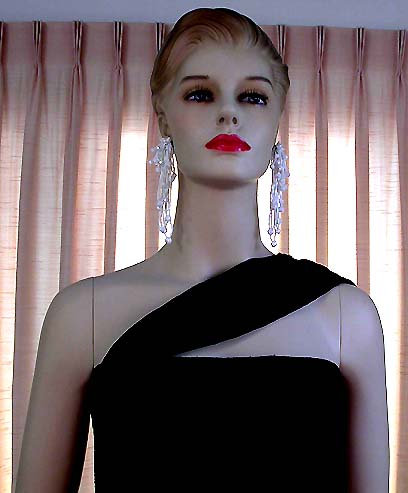 a beautiful vintage costume jewelry bridal earrings