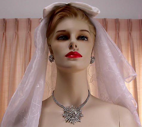 a beautiful vintage costume jewelry parure
