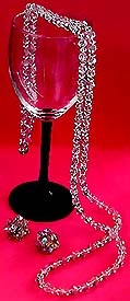 a beautiful Juliana vintage costume jewelry necklace, bracelet and earrings