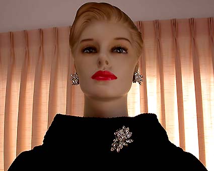 a beautiful vintage costume jewelry parure