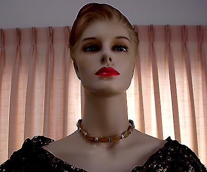 a beautiful vintage costume jewelry parure