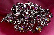 a beautiful vintage costume jewelry earrings unsigned