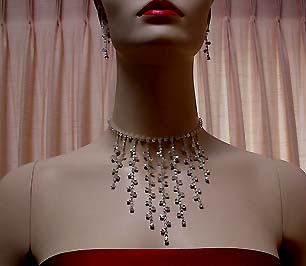 a beautiful vintage costume jewelry parure