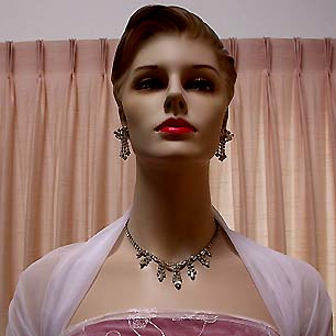a beautiful vintage costume jewelry parure