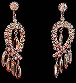 a beautiful vintage costume jewelry Juliana earrings unsigned