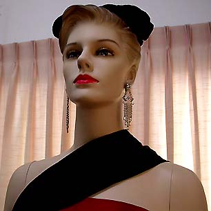 a beautiful vintage costume jewelry bridal earrings