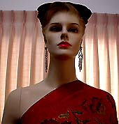 a beautiful vintage costume jewelry Juliana earrings unsigned