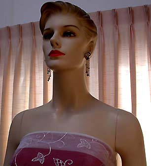 a beautiful vintage costume jewelry bridal earrings