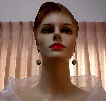 a beautiful vintage costume jewelry bridal earrings
