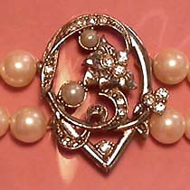 a beautiful vintage costume jewelry bridal bracelet