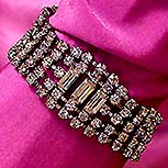 a beautiful Juliana vintage costume jewelry necklace, bracelet and earrings