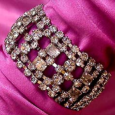 a beautiful vintage costume jewelry bridal necklaces