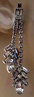 a beautiful vintage costume jewelry bridal earrings
