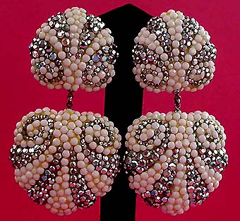 a beautiful vintage costume jewelry bridal necklaces