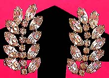 a beautiful vintage costume jewelry Juliana earrings unsigned