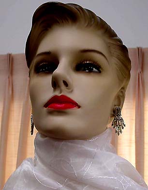 a beautiful vintage costume jewelry bridal earrings
