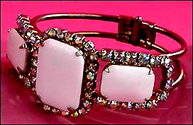 a beautiful vintage costume jewelry bridal bracelet