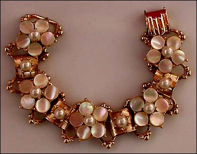 a beautiful vintage costume jewelry bridal necklaces