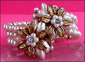 a beautiful vintage costume jewelry bridal necklaces