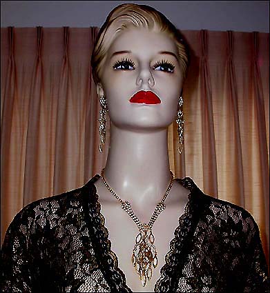 a beautiful vintage costume jewelry parure