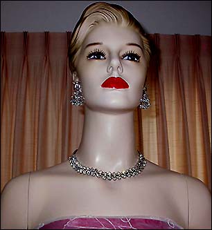 a beautiful vintage costume jewelry parure