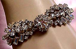 a beautiful vintage costume jewelry bridal bracelet