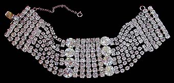 a beautiful vintage costume jewelry bridal bracelet