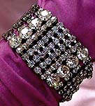 a beautiful vintage costume jewelry bridal earrings unsigned