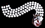 a beautiful vintage costume jewelry earrings unsigned