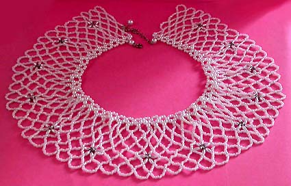 a beautiful vintage costume jewelry necklace