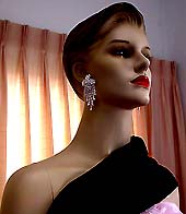 a beautiful vintage costume jewelry Juliana earrings unsigned