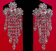 a beautiful vintage costume jewelry Juliana earrings unsigned