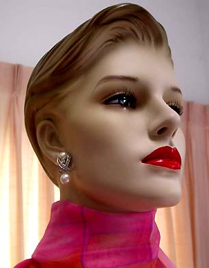a beautiful vintage costume jewelry bridal earrings