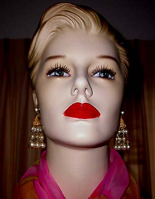 a beautiful vintage costume jewelry bridal earrings