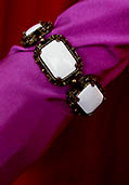 a beautiful vintage costume jewelry bridal earrings unsigned