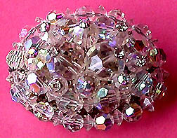 a beautiful vintage costume jewelry bridal brooch