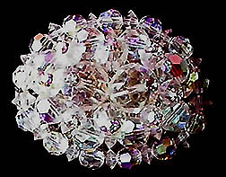 a beautiful vintage costume jewelry bridal brooch